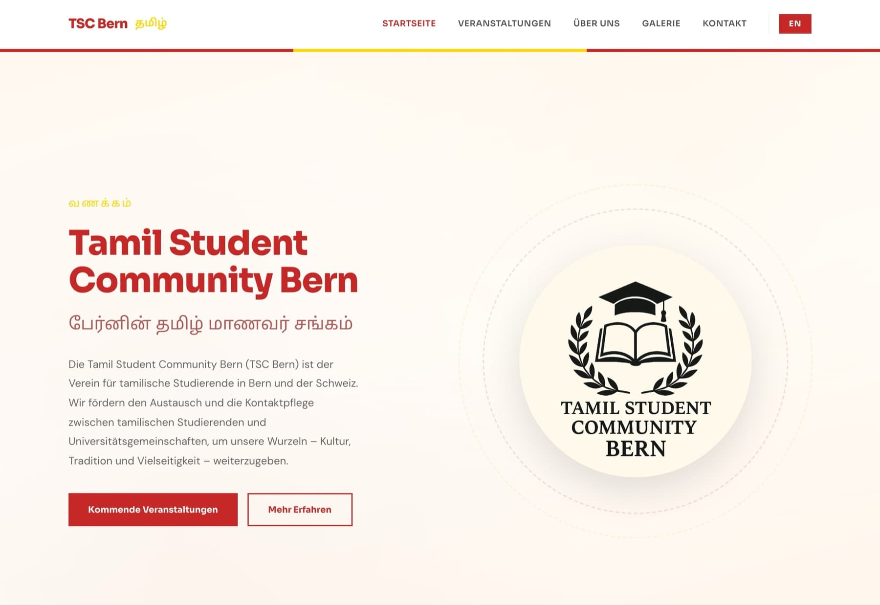 TSC Bern — Vereinswebsite